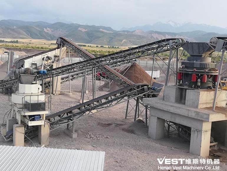 200-300tph Pebbles Crushing Plant Line